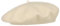 Barascon Baskenmütze mit Kaschmir Wollbaske Baske Herrenbaske Damenbaske (One Size - cremeweiß)