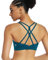 RUNNING GIRL Sport-BH für Damen, sexy, überkreuztes Rückenlicht, Unterstützung, Yoga-BH mit abnehmbaren Körbchen, Blaugrün/Ein Hauch von Paradies (Trace of Paradise), X-Small