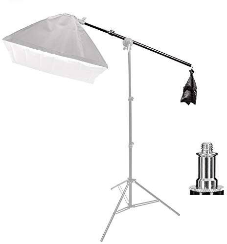 75-135CM Lighting Holding Boom Arm Photo Studio Tripod Sandbag Telescopic Boom Arm for Video Photography Studio Equiptment Softbox Flashlight Video Light Ring Light