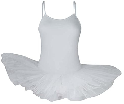 Intermezzo Damen Ballett Body Tutu 3152 Loverstraptu - Farbe: Weiß (001) - Duración: M
