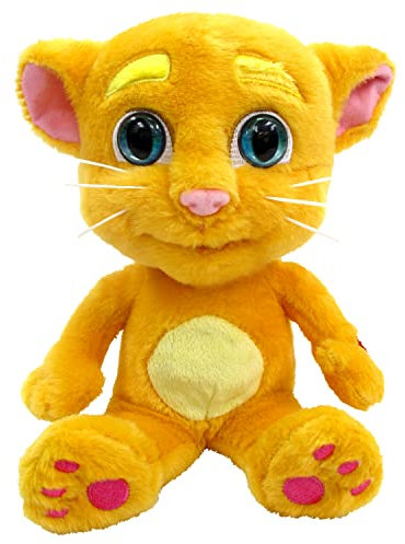 Talking Friends Talking Ginger - Juguete de Peluche Interactivo Animado con talkback, 30 cm de Altura
