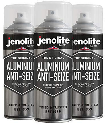 JENOLITE 3 x Aluminium Anti-grippage - Résistant aux hautes températures, à l'eau, lubrification longue durée - 3 x 400 ml