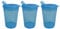 DR. BONE'S THERAPEUTICS 3 x Adult Convalescent Drinking Adult Sippy Cup/Feeding Cup/Beaker with Lip Spout Ideal for Those who Struggle with Solid Foods, Elderly, Less able (200ml) Blue