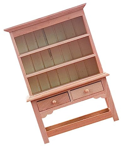 Milisten Puppenhaus Miniatur Schrank Mini Holz Aufbewahrungsschrank Für Puppenhaus