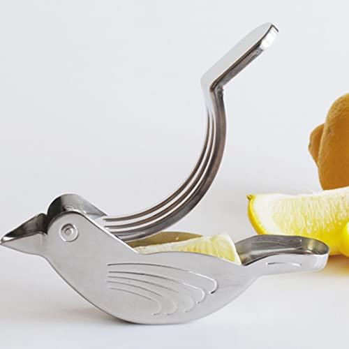 DCQRY 2Pcs Manual Lemon Juicer, Stainless Steel Bird Lemon Squeezer Manual Citrus Juicer Bird Shape Portable Hand Juicer for Orange Lemon Lime Pomegranate Home Kitchen Bar Gadget