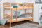 Stockbett für Erwachsene Easy Premium Line K21, Kopf- und Fußteil gerundet, Buche Vollholz massiv Natur - 90 x 200 cm (B x L), teilbar