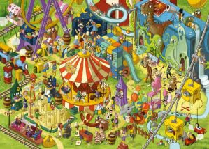 Sprachköchin für Kinder 'Logopädie Spiele Sprachförderung Kindergarten' Hochwertig Illustriert [analog+digital nutzbar] Interaktiv wähle Dein Lieblingsmotiv (Motiv: Freizeitpark - Laute: S+Z)