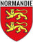 1 großer Aufnäher Normandie 9 x 8 cm – Wappen der Normandie Region – Sticker Normandie