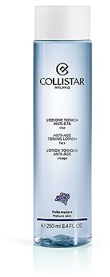 Collistar Lozione Tonica Anti-Età, Idrata e Tonifica la Pelle Donando un Aspetto Rivitalizzato, Senza Siliconi e Ingredienti di Orgine Animale, per Pelli Mature, 250ml