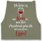 Shirtracer Schürze - Kochschürze - Erwachsene - Ich liebe es mit Wein zu kochen - 85x69 - Sage Grün - kochschuerze damen lustig küchenschürze geschenk lustige männerschürzen geschenke