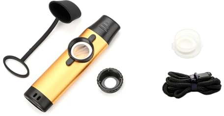 Alnicov Metall-Kazoos, tragbare Mund-Kazoos mit 5-teiliger Flötenmembran, einstellbarer Ton für Gitarre, Ukulele, Violine, Klavier