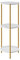 NICEME 90 cm Tall Plant Pot Stand Rack Corner Shelf, Cake Table Tall Side End Table for Living Room, Indoor (White, Round 3 Tier)