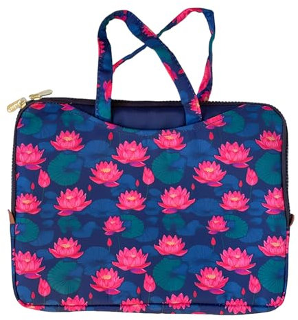 Yumbox Poche Lunchbox mit isolierten Ärmeln und Griffen und Außentaschen (Lotus Flower)