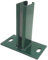 1x Pfostenträger 40x60 Bodenplatte Fußplatte Adapter Pfostenadapter moosgrün Doppelstabmattenzaun Zaunpfosten Zubehör Zaun Befestigung Halterung Verbinder Erhöhung
