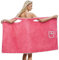 Wearable Bath Towels for Women Handtuch Kleid Damen Saunakleid Damen Badehandtuch Damen Bathtee-Ultraweiches Tragbäres Badetücher Damen (Hot Pink, One Size)