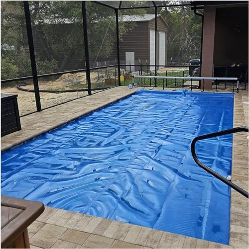 AviiSo Bâche à Bulles Couverture de rétention de Chaleur pour Les piscines creusées et Hors Sol, Bulle Robuste Couvertures solaires Couverture Thermique Flottante (Color : Blue, Size : 3m x 5m (10ft