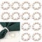 12 Stück Serviettenringe, Perlen Serviettenringe, Silber Servietten Schnalle mit Perlen, Vintage Tischdeko, für Hochzeit Party Abendessen Jubiläum Tischdekoration