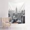 VANANI New York Aesthetic Tapisserie Schwarz und Weiß Wohnzimmer Schlafzimmer Wandbehang Dekorationen (73 x 95 cm)
