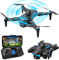OBEST Drohne mit Kamera, Kameradrohne für Anfänger, Brushless Motor, 5G WiFi faltbare RC Drohne, 360° Hindernisvermeidung, 90° ESC Kamera, One Button Take-off/Landing (2 Batterien)