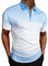 Poloshirt HerrenModisches, farblich passendes, gestreiftes, einreihiges -Kurzarmhemd für Herren Steinhart Uhren (Blue, L) Tshirt Herren Sommer Sport Tshirts Herren