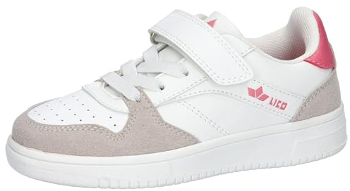 Lico Unisex Kinder Chad Vs Sneaker, Weiss Rosa, 34 EU