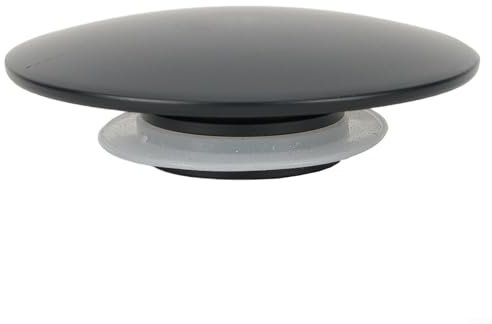 Tappo di scarico per lavabo, 66 mm, nero opaco, tappo di scarico per lavandino del bagno, parte di ricambio