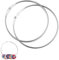 2 Stück Multifunktional schlüsselbund ring Groß,150mm Ring,Große Stahlring,Vielseitiger Metallring,Warenring,Schlüsselringe mit Schnellverschluss,zum Aufhängen von Gürteln,Schals Und Kleidung(Silber)