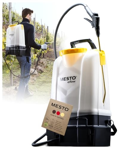 MESTO e.RS185 Spruzzatore a batteria a spalla 18 L | Nebulizzatore elettrico 4,8 bar | Pompa irroratrice a zaino per diserbo e piante – compatibile BOSCH AMPShare 18 V | Attrezzature da giardinaggio