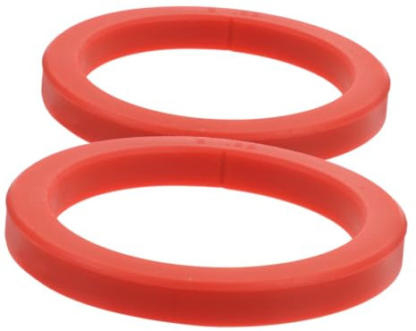 iplusmile 2 Piezas sello de maquina de cafe Accesorio reemplazar el anillo de vapor cafetera espresso junta de culata de grupo anillo de sellado para maquina de cafe gel de sílice rojo