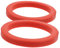 iplusmile 2 Piezas sello de maquina de cafe Accesorio reemplazar el anillo de vapor cafetera espresso junta de culata de grupo anillo de sellado para maquina de cafe gel de sílice rojo