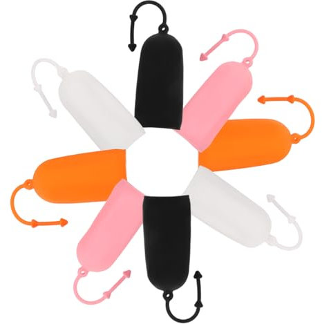BESTYASH 8 Pezzi Copribottiglie Viaggio Silicone Elasticizzati Manicotti Impermeabili per Shampoo e Lozione Protezione e Facile Trasporto
