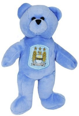 Offizieller Fußball Fan-Artikel, Minibär, weich, verschiedene Mannschaften verfügbar Mit offiziellen Etiketten Man City FC 9 Inch