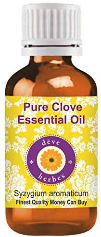 Deve Herbes Pure Huile essentielle de Clou de girofle (Syzygium aromaticum) Distillé à la vapeur qualité thérapeutique naturelle 30ml (1 oz)