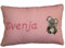 Momelie Rosa Schmusekissen * Kuschelkissen * Koala * mit Namen Bestickt * 25 x 40 cm * SK-pi_0061