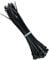 KafTon Pack of 100 Black Cable Zip Ties, UL Nylon, Perfect for PC, Bicycle Tie Wrap DIY Home Wire Vegetable Garden Office (200mm x 4.8mm) Black