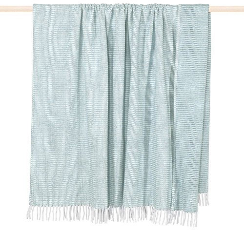Pad - Decke - Kuscheldecke - Wohndecke - CLASSIC - aqua / hellblau - 150 x 200 cm