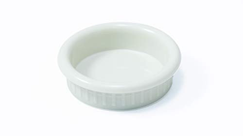 LGM-Beschlag Muschelgriff Gernsheim, Klassisch, Vintage, Kunststoff - weiß, 40 mm x 2 mm x 40 mm, 46180