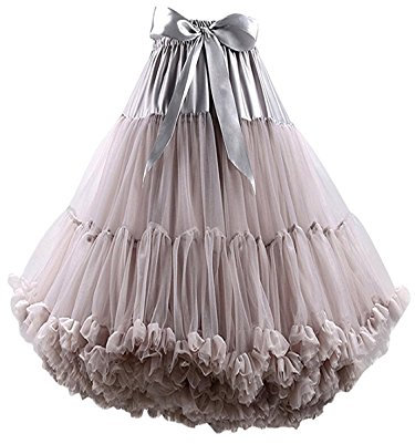 FOLOBE Adulti Lussuosa Tutu Petticoat Costume Balletto di Ballo Multi-Strato Morbido Chiffon Sottogonna in Tulle Tutu delle Donne Gonna Gonna Puffy