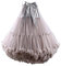 FOLOBE Adulte Luxueux en Mousseline de Soie en Mousseline Tulle Jupe Tutu Femmes de Tutu Costume Petticoat Danse de Ballet Multicouche Jupe Bouffante, Gris, L