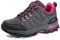 WOWEI Scarpe da Escursionismo Arrampicata Sportive All'aperto Traspiranti Trekking Sneakers da Donna Uomo,98018 Grigio Rosa Rossa,37 EU