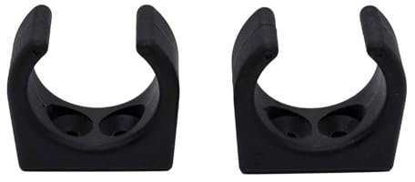 MARINE CITY Nylon Ladder Hooks Spring Clamp Light Weighted Easy Access Holder Storage Clip Stowing Clip with Smooth Design 1-1/4 Inches for Boats – Marines – Yachts (Pack of 2)