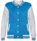 A2Z 4 Kids Baseball Kontrast Jacke Uni Stil Mantel B.B Stehkragen - B.B Plain Jacket Blue 9-10