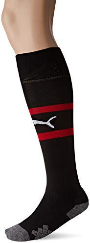 Puma Unisex Team Acm Band Socks Football Socks - Black-Tango Red, 4