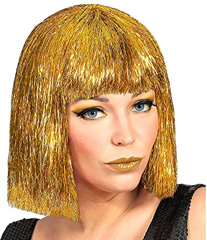 W WIDMANN MILANO Party Fashion - Perücke Glitzy Vegas, Kurzhaarperücke, Kunsthaar, für 70er Jahre Mottoparty, Disco