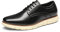 Bruno Marc Men's Crossflex Neat Polish Dress Sneakers Casual Oxford Formal Shoes,Size 9.5,Black,GRANDPLAIN