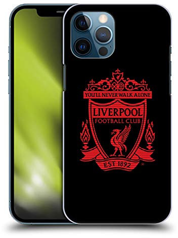 Head Case Designs Officially Licensed Liverpool Football Club Black 1 Crest 2 Hard Back Case Compatible With Apple iPhone 12 Pro Max