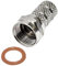 XMediasat 4 Stück - F-Stecker/F-Aufdrehstecker 5.0 mm mit Dichtring für Koaxial Kabel 120dB 130dB 135dB zum Empfang von FULL HD 3D Ultra HD 4K geeignet