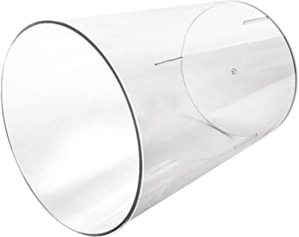 TOPBATHY Transparenter Abfallbehälter Im Nordischen Stil Großer Geruchsneutraler Mülleimer Für Zuhause Büro Und Moderne Räume Umweltfreundliches Pet-material Einfaches Design