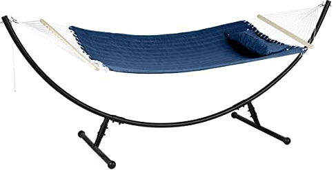 Gesteppter Hängemattenstoff, Akio, Indigoblau Hespéride