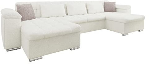 Mirjan24 Ecksofa Wicenza Premium, Eckcouch Couch mit Schlaffunktion und Bettfunktion Wohnlandschaft U-Form, Farbauswahl, Big Polstersofa (Abriamo 04 + Abriamo 04 + Abriamo 11)
